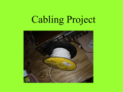 Cabling project - CTAE Resource Network