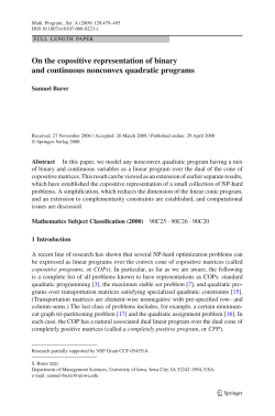 On the copositive representation of binary and continuous