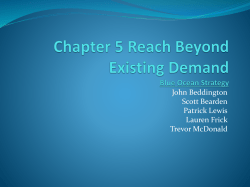 Chapter 5 Reach Beyond Existing Demand Blue Ocean Strategy