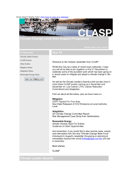 Tackling Climate Change Through Risk