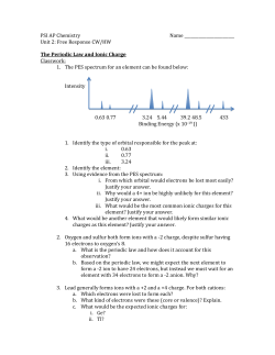 a. Which peak corresponds to sulfur`s valence &ldquo;p&rdquo; orbital electrons?