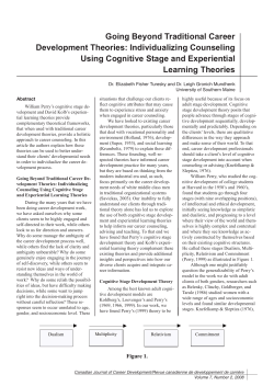 Going Beyond Traditional Career Development Theories