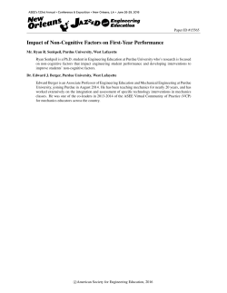 Impact of Non-Cognitive Factors on First-Year