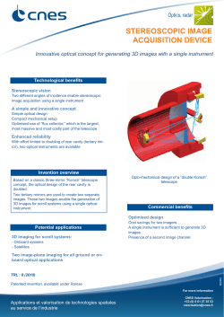 STEREOSCOPIC IMAGE ACQUISITION DEVICE