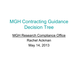 MGH Contracting Guidance Decision Tree