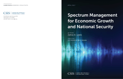 Spectrum Management for Economic Growth and National Security