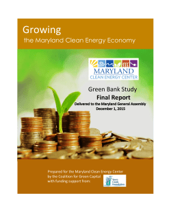 Growing - Maryland Clean Energy Center