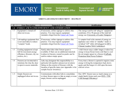 GREEN LAB GUIDANCE DOCUMENT &ndash; 2014 PILOT GREEN LAB