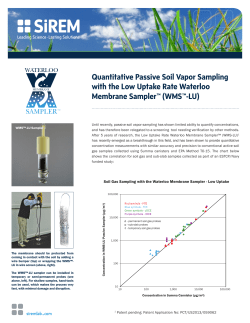 Quantitative Passive Soil Vapor Sampling with the Low Uptake Rate