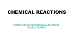 chemical reactions - Parma School District