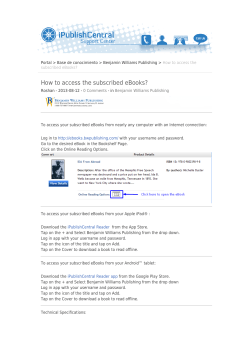 How to access the subscribed eBooks?