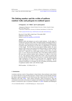 The linking number and the writhe of uniform random walks and