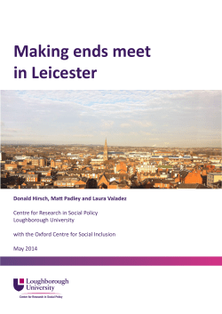 Making ends meet in Leicester