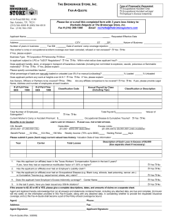 Fax-A-Quote - the brokerage store
