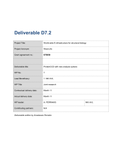 ProteinCCD with new analysis options - Internal Wiki - West-Life