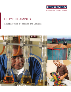 Ethyleneamines brochure:Huntsman