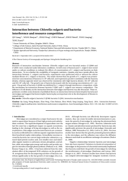 Interaction between Chlorella vulgaris and bacteria: interference