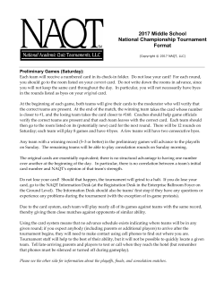 2017 MSNCT Format summary