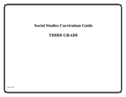 Third Grade - Georgia Council for the Social Studies