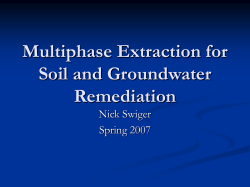 Multiphase Extraction for Soil and Groundwater Remedation