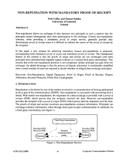 non-repudiation with mandatory proof of receipt i