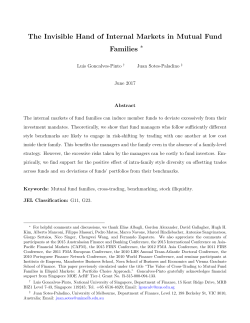 The Invisible Hand of Internal Markets in Mutual Fund Families
