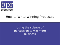 How to Write Winning Business Proposals