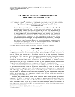 a new approach for reserve market clearing and cost allocating in a