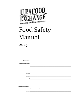 Food Safety Manual
