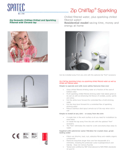 Chilled filtered water, plus sparkling chilled filtered water