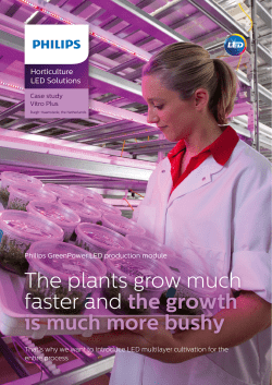 The plants grow much faster and the growth is