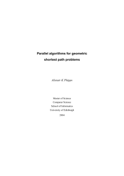 Parallel algorithms for geometric shortest path problems