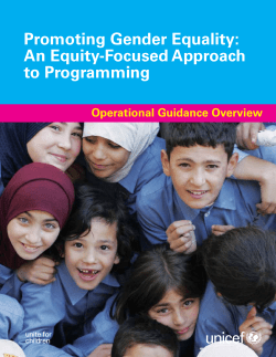 Promoting Gender Equality