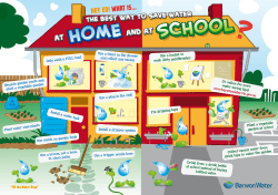 Poster: Saving water at home and school