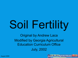 Soil Fertility