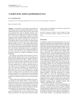 A model of dry matter partitioning in trees