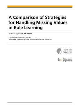 A Comparison of Strategies for Handling Missing Values in Rule