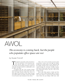 The economy is coming back, but the people who populate office