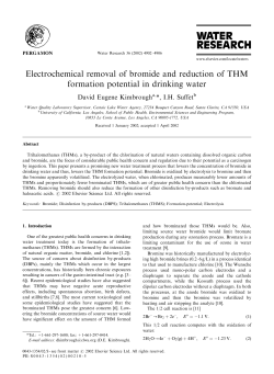 Electrochemical removal of bromide and reduction of