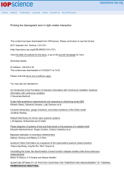 Probing the diamagnetic term in light&ndash;matter interaction