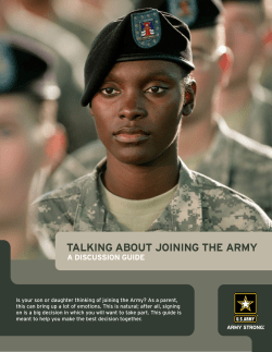 talking about joining the army