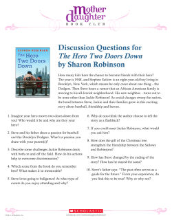 Discussion Questions for The Hero Two Doors Down by
