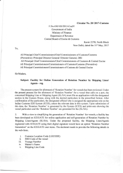 Circular No. 207 2017-Customs F.No.450/105/2013
