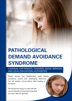 pathological demand avoidance syndrome