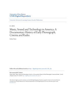 Music, Sound and Technology in America: A Documentary History of