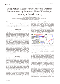 Long Range, High accuracy Absolute Distance