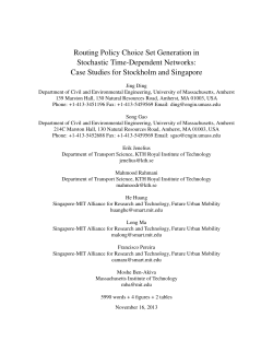 Routing Policy Choice Set Generation in Stochastic Time
