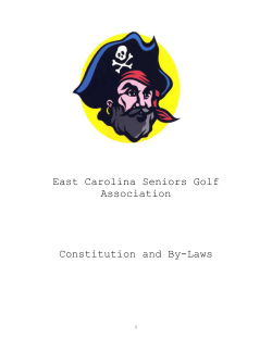 east carolina seniors golf association constitution and by-laws