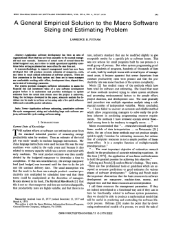 A General Empirical Solution to the Macro Software Sizing and