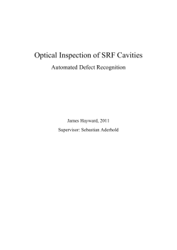 Optical Inspection of SRF Cavities Automated Defect Recognition